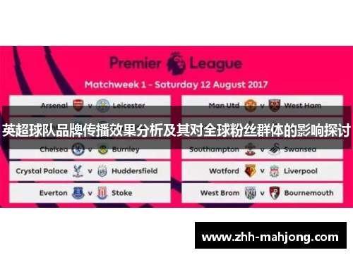 英超球队品牌传播效果分析及其对全球粉丝群体的影响探讨 英超球队品牌传播效果分析及其对全球粉丝群体的影响探讨